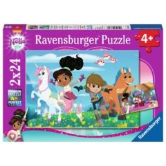 Ravensburger 2 x 24 db-os puzzle -  Nella, a hercegnő lovag  (07831)