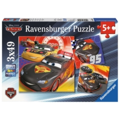 Ravensburger 3 x 49 db-os puzzle - Verdák - Carbon Racers (08001)