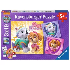 Ravensburger 3 x 49 db-os puzzle - Mancs őrjárat - Skye és Everest (08008)