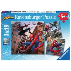 Ravensburger 3 x 49 db-os puzzle - Pókember kalandjai (08025)