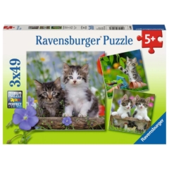 Ravensburger 3 x 49 db-os puzzle - Kiscicák (08046)