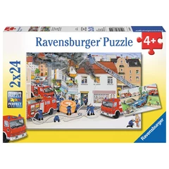 Ravensburger 2 x 24 db-os puzzle - Tűzoltók munka közben (08851)