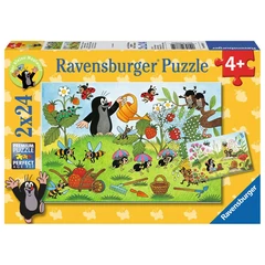 Ravensburger 2 x 24 db-os puzzle - Kisvakond - A kertben (08861)