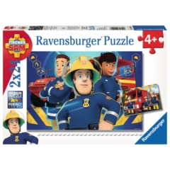 Ravensburger 2 x 24 db-os puzzle - Sam, a tűzoltó - Sam segít a bajban (09042)