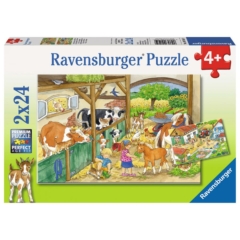 Ravensburger 2 x 24 db-os puzzle - Élet a farmon (09195)