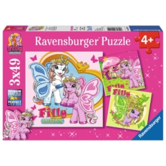 Ravensburger 3 x 49 db-os puzzle - Filly pillangó pónik (09251)