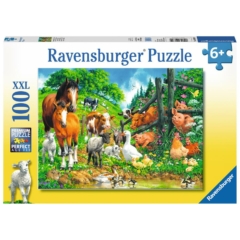 Ravensburger 100 db-os XXL puzzle - Állati találka (10689)