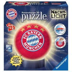 Ravensburger 72 db-os 3D világító gömb puzzle - FC Bayern München (12177)