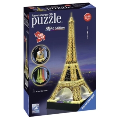 Ravensburger 216 db-os 3D Night Edition puzzle - Eiffel-torony (12579)