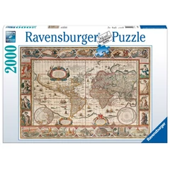 Ravensburger 2000 db-os puzzle - Világtérkép 1650-ben (16633)