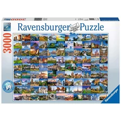 Ravensburger 3000 db-os puzzle - A 99 legszebb hely Európában (17080)