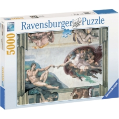 Ravensburger 5000 db-os puzzle - Michelangelo - Ádám születése (17408)