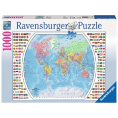 Ravensburger 1000 db-os puzzle - Világtérkép (19633)