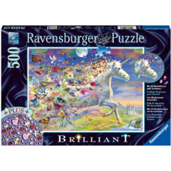 Ravensburger Brilliant 500 db-os puzzle - Pillangós Unikornis (15046)