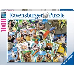 Ravensburger 1000 db-os  puzzle - A traveler's animal journal (17322)