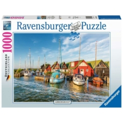 Ravensburger 1000 db-os puzzle - Ahrenshoop romantikus kikötői világa (17092)