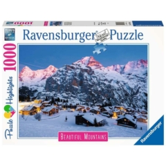 Ravensburger 1000 db-os  puzzle - Beautiful Mountains - Mürren, Bernese Oberland, Svájc (17316)