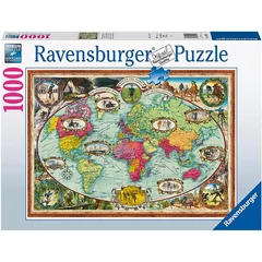 Ravensburger 1000 db-os puzzle - Biciklivel a világ körül (16995)