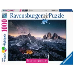 Ravensburger 1000 db-os  puzzle - Beautiful Mountains - Drei Zinnen, Dolomitok (17318)