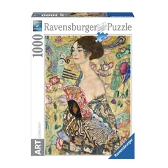 Ravensburger 1000 db-os puzzle - Gustave Klimt- Lady with a Fan (17634)