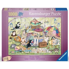 Ravensburger 1000 db-os puzzle - Linda Jane Smith - Crazy Cats - Nyári délután (12000171)