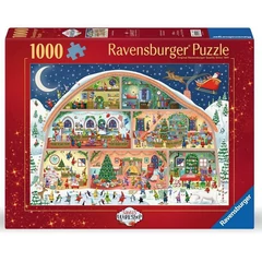 Ravensburger 1000 db-os puzzle - Mikulás műhelye (12001268)