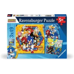Ravensburger 3x49 db-os puzzle - Sonic a sündisznó (12001133)
