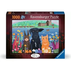 Ravensburger 1000 db-os puzzle - Móka az Eilean Donan kastélyban (12001575)