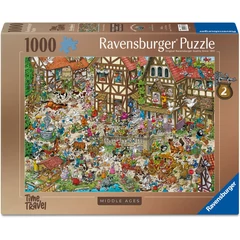 Ravensburger 1000 db-os puzzle - Időutazás, középkor (12001673)