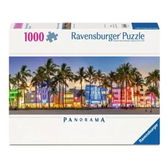 Ravensburger 1000 db-os Panoráma puzzle - Éjszakai fények Ocean drive (12001710)