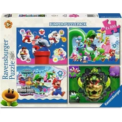 Ravensburger 4 x 100 db-os puzzle - Super Mario (12004321)