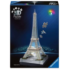 Ravensburger Iconics 216 db-os 3D puzzle - Night Edition - Eiffel torony (12008024)