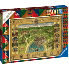Ravensburger 1500 db-os puzzle - Harry Potter - Roxforti térkép (16599)
