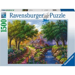 Ravensburger 1500 db-os puzzle - Ház a folyónál (17109)