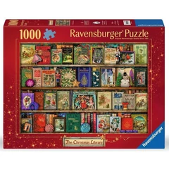 Ravensburger 1000 db-os puzzle - Karácsonyi könyvespolc (12000324)