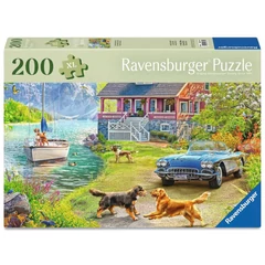 Ravensburger 200 db-os puzzle  - Nyári tóparti házikó (12001370)