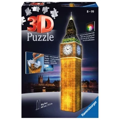 Ravensburger 216 db-os 3D Night Edition puzzle - Big Ben (12588)