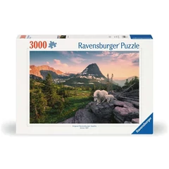 Ravensburger 3000 db-os puzzle - Hegyi kecske a kicsinyével (12000809)