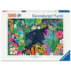 Ravensburger 3000 db-os puzzle  - Párduc a virágzó dzsungelben (12001748)