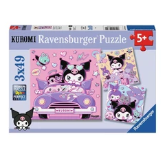 Ravensburger 3x49 db-os puzzle  - Kuromi úton (12004332)