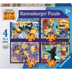 Ravensburger 4 az 1-ben puzzle (12, 16, 20, 24 db-os) - Minyonok 4 (12001060)