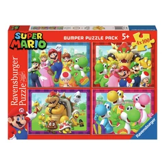 Ravensburger 4 x 100 db-os puzzle - Super Mario (05689)