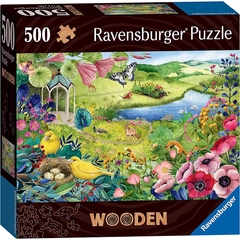 Ravensburger 500 db-os Fa puzzle - WOODEN - Wilde Garden (17513)