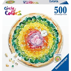 Ravensburger 500 db-os puzzle - Circle of Colors - Pizza (17347)