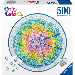 Ravensburger 500 db-os puzzle - Circle of Colors - Rainbow Cake (17349)