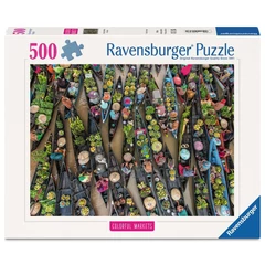 Ravensburger 500 db-os puzzle  - Lebegő piac Indonéziában (12001813)