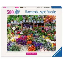 Ravensburger 500 db-os puzzle  - Virágpiac Franciaországban (12001815)