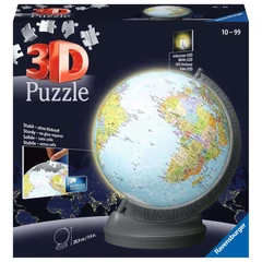 Ravensburger 540 db-os 3D Világító gömb puzzle - Földgömb (11549)