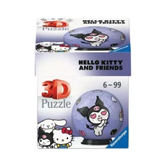 Ravensburger 55 db-os 3D puzzle - Hello Kitty és Barátai Balls - Kuromi (11629)
