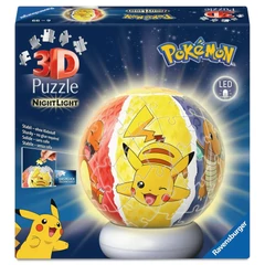 Ravensburger 72 db -os 3D világító gömb puzzle  - Pokémon éjjeli fény (12008053)